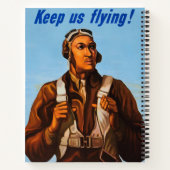 Afro-Amerikaanse vliegeniers gevechtspiloten WO2 Notitieboek (Achterkant)