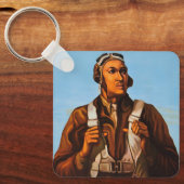 Afro-Amerikaanse vliegeniers gevechtspiloten WO2 Sleutelhanger (Voorkant)