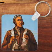 Afro-Amerikaanse vliegeniers gevechtspiloten WO2 Sleutelhanger (Achterkant)