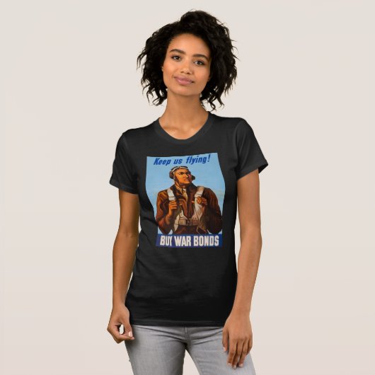 Afro-Amerikaanse vliegeniers gevechtspiloten WO2 T-shirt (Voorkant volledig)