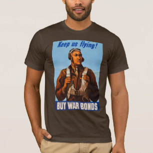 Afro-Amerikaanse vliegeniers gevechtspiloten WO2 T-shirt