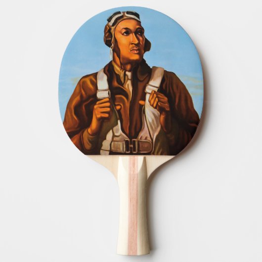 Afro-Amerikaanse vliegeniers gevechtspiloten WO2 Tafeltennisbatje (Voorkant)
