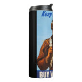 Afro-Amerikaanse vliegeniers gevechtspiloten WO2 Thermosbeker (Gedraaid links)