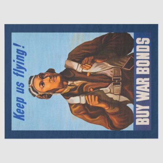 Afro-Amerikaanse vliegeniers gevechtspiloten WO2 Tissuepapier (Voorkant)