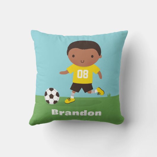 Afro-Amerikaanse voetbalkamer decor Pillow Kussen (Achterkant)
