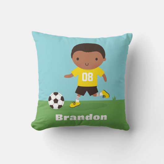 Afro-Amerikaanse voetbalkamer decor Pillow Kussen (Voorkant)