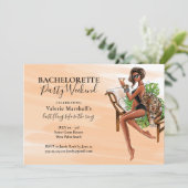 Afro-Amerikaanse vrijgezellenfeest weekend Kaart (Staand voorkant)