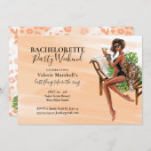 Afro-Amerikaanse vrijgezellenfeest weekend Kaart (Voorkant / Achterkant)