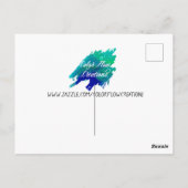 Afro-Amerikaanse vrouw Bubble gum Pop kunst Briefkaart (Achterkant)