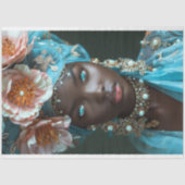  Afro-Amerikaanse vrouw decoupage Tissuepapier (Voorkant)