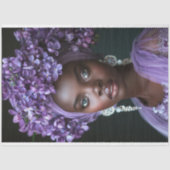  Afro-Amerikaanse vrouw decoupage Tissuepapier (Voorkant)