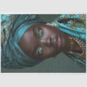  Afro-Amerikaanse vrouw decoupage Tissuepapier (Voorkant)