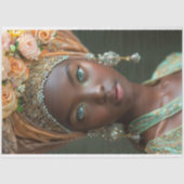  Afro-Amerikaanse vrouw decoupage Tissuepapier (Voorkant)