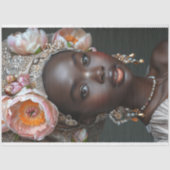  Afro-Amerikaanse vrouw decoupage Tissuepapier (Voorkant)