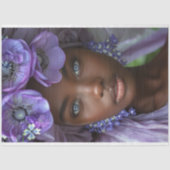  Afro-Amerikaanse vrouw decoupage Tissuepapier (Voorkant)