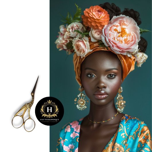  Afro-Amerikaanse vrouw decoupage Tissuepapier