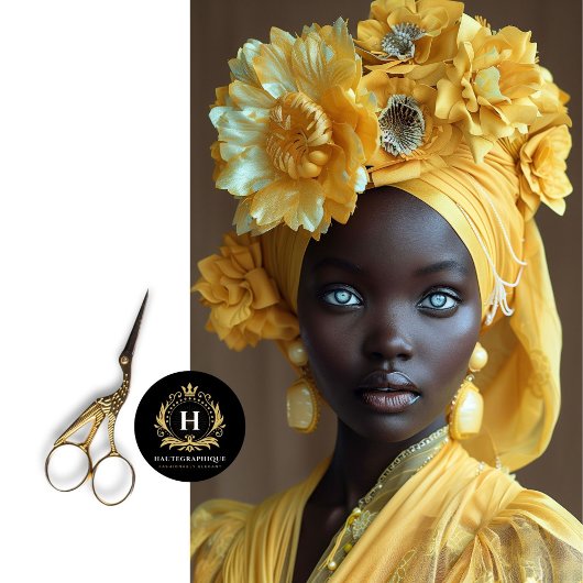 Afro-Amerikaanse vrouw decoupage Tissuepapier