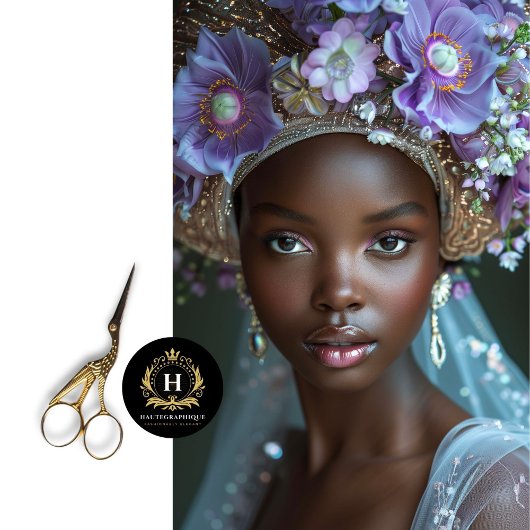  Afro-Amerikaanse vrouw decoupage Tissuepapier