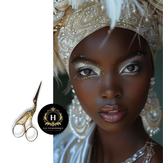  Afro-Amerikaanse vrouw decoupage Tissuepapier