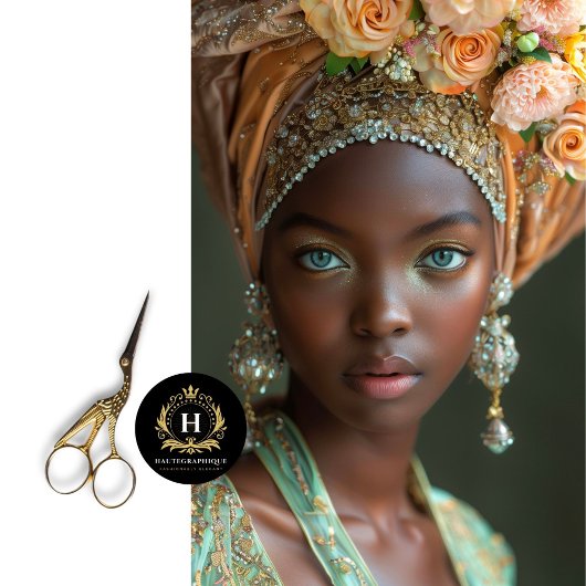  Afro-Amerikaanse vrouw decoupage Tissuepapier