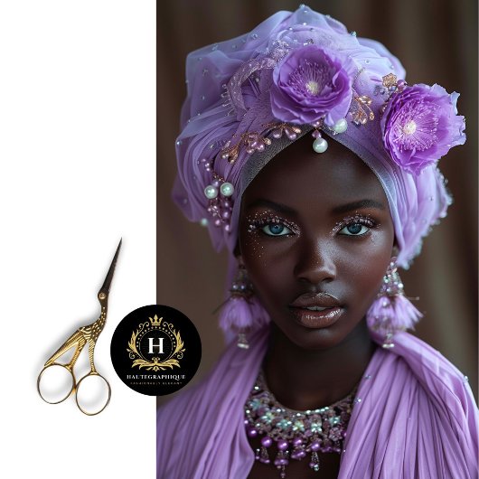  Afro-Amerikaanse vrouw decoupage Tissuepapier