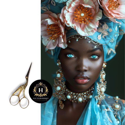  Afro-Amerikaanse vrouw decoupage Tissuepapier