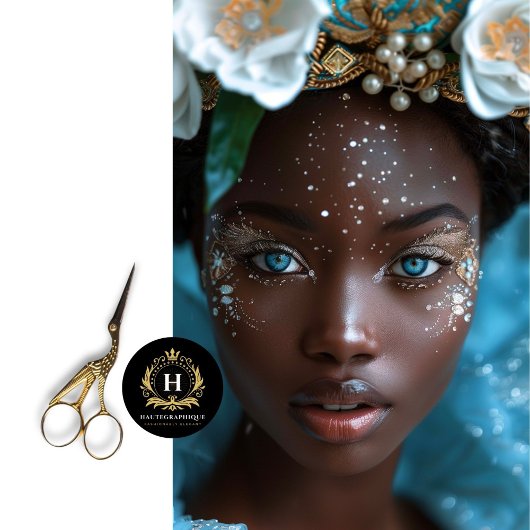  Afro-Amerikaanse vrouw decoupage Tissuepapier