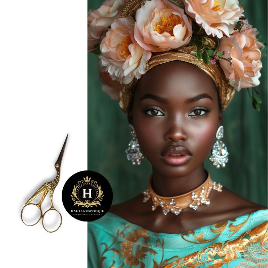  Afro-Amerikaanse vrouw decoupage Tissuepapier