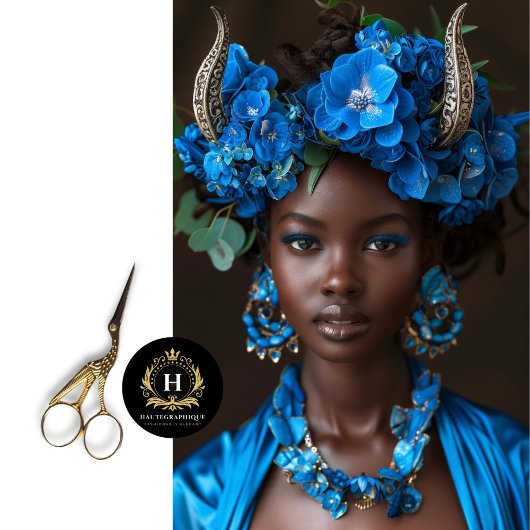 Afro-Amerikaanse vrouw decoupage Tissuepapier