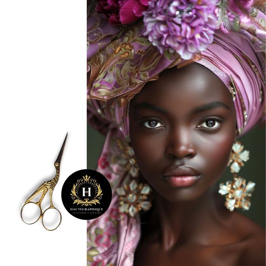 Afro-Amerikaanse vrouw decoupage Tissuepapier