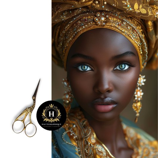 Afro-Amerikaanse vrouw decoupage Tissuepapier