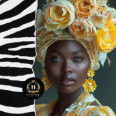  Afro-Amerikaanse vrouw decoupage Tissuepapier