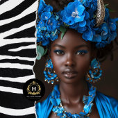 Afro-Amerikaanse vrouw decoupage Tissuepapier