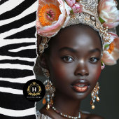  Afro-Amerikaanse vrouw decoupage Tissuepapier