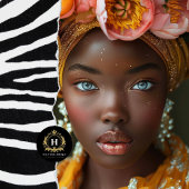 Afro-Amerikaanse vrouw decoupage Tissuepapier