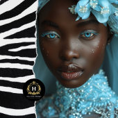  Afro-Amerikaanse vrouw decoupage Tissuepapier