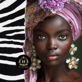 Afro-Amerikaanse vrouw decoupage Tissuepapier