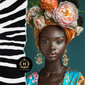  Afro-Amerikaanse vrouw decoupage Tissuepapier