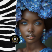 Afro-Amerikaanse vrouw decoupage Tissuepapier