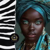  Afro-Amerikaanse vrouw decoupage Tissuepapier