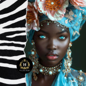  Afro-Amerikaanse vrouw decoupage Tissuepapier