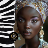 Afro-Amerikaanse vrouw decoupage Tissuepapier