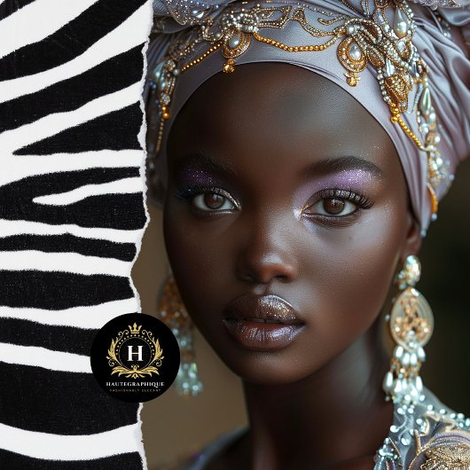 Afro-Amerikaanse vrouw decoupage Tissuepapier