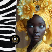 Afro-Amerikaanse vrouw decoupage Tissuepapier