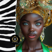  Afro-Amerikaanse vrouw decoupage Tissuepapier