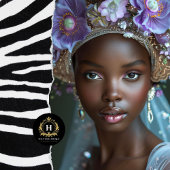  Afro-Amerikaanse vrouw decoupage Tissuepapier