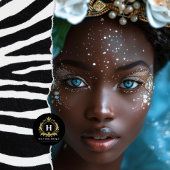  Afro-Amerikaanse vrouw decoupage Tissuepapier