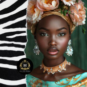  Afro-Amerikaanse vrouw decoupage Tissuepapier