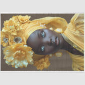 Afro-Amerikaanse vrouw decoupage Tissuepapier (Voorkant)