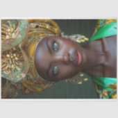  Afro-Amerikaanse vrouw decoupage Tissuepapier (Voorkant)